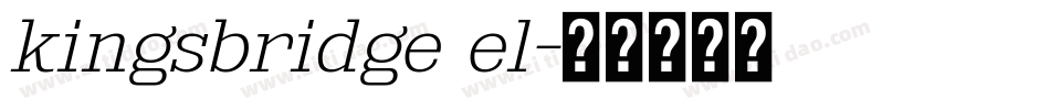 kingsbridge el字体转换